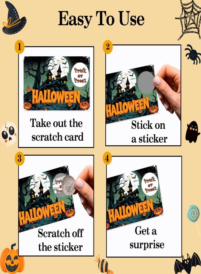 YQV Halloween Scratch Off Cards-Trick or Treat Party Games for Adults, Haunted House Theme Birthday Baby Shower Party Decorations Supplies-A03 - Image 3